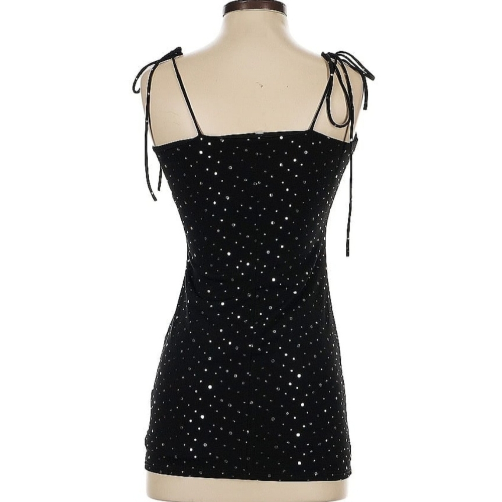 Lucy in the Sky Black and White Mini Dress - Picture 2 of 7